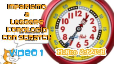 Impariamo a leggere l'orologio con Scratch